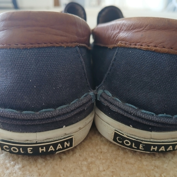 Cole Haan Men\'s Navy and Brown Penny  Loafers Sz 10M main image 7